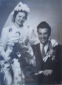 Wedding photo of Jan and Jiřina Sklenář