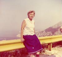 Ludmila on vacation in Dubrovník, 1969