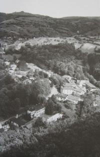 Spa in Vyhne in Slovakia around 1940