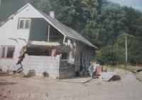Dům Heleny Kociánové po povodních v roce 1997