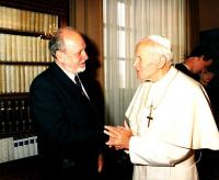 R. Palouš with Jan Pavel II.