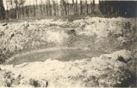 bomb crater after 1943