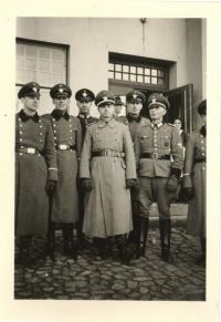 German officers and chiefs of forced laborers in Kiel