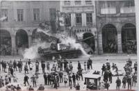 21. 8. 1968 in Liberec. Fighters for Peace Square