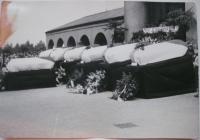 Funeral for the victims of 21. 8. 1968 in Liberec