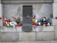 Liberec, náměstí Edvarda Beneše, památník obětem 21. 8. 1968