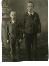 Bohuslav Andrš with his brother Vladimir