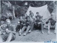 Letný kresťanský tábor, lokalita Ujať, 1963