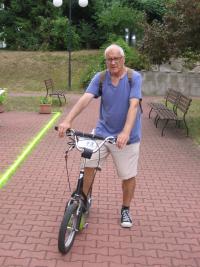Jiří Pavlíček likes to ride his scooter