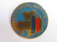 Jiří Pavlíček's collection of badges and match boxes - Jazzová sekce
