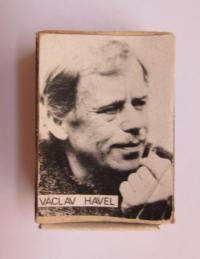 Jiří Pavlíček's collection of badges and match boxes - Václav Havel