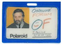 Jiří Pavlíček's OF (Civic Forum) member's card