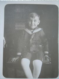 Jaroslav Makrot as a five-year-old