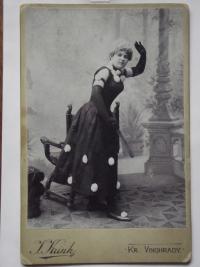 Her mother's mother in a theatre costume