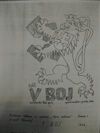 Front page of the magazine V boj