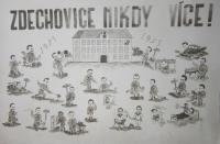 The soldiers of the PTP in Zdechovice in the years 1953-1955