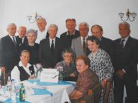 Alumni of the secondary school in Kladno, class of 1932 - 1939, the reunion of 1999