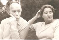 Anna Fidlerová s manželem Josefem Fidlerem 1987