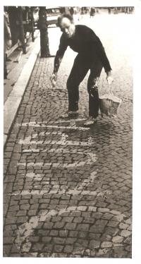 Manžel Josef Fidler, Karlovy Vary 21.8.1968
