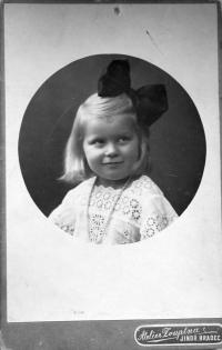 Jaroslava Svobodová - as a little girl
