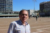 Petr (Avraham) Veselý on Rabin Square in Tel Aviv - 2014