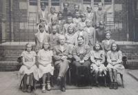 Ve škole v Poštorné v roce 1949