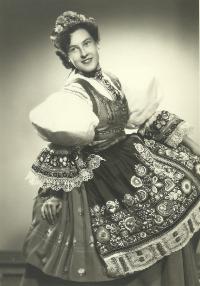 Jiřina Moravcová in 1954