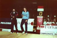World Championship 1985 in Barcelona. Jiří Beran with the champion, Boise.