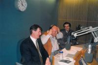 With Slovak Politicians Peter Wiess and Pavol Hrušovský visiting Voice of Amerika