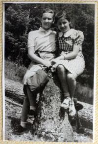 With a friend in 1939