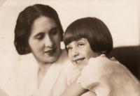 With mother 1931