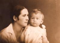  One year old Magda with mother