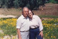 With husband Asher Bar-On, 1994