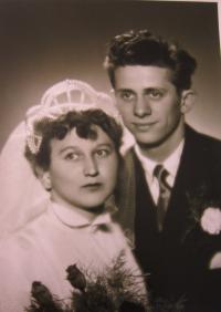 Wedding photo of Růžena and Karel Prokeš