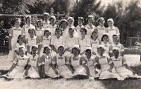 Course for nurses, 1951, Hana first from left at the 2nd row
