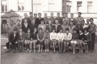 Vocational school - Inna as a teacher - 6th from the right, front row, 1960s