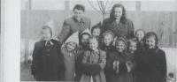 Children in Svatobořice (Igor's sister among them) 