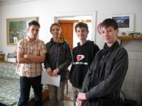 Student team during the project Příběhy našich sousedů