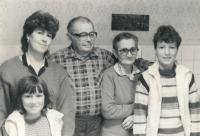 Černý Albert Antonín, family, parents in the middle 