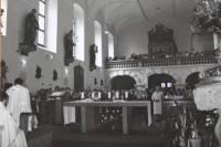 kostel v Sokolově 1985