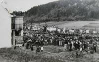 Národní pouť v Javoříčku 23. září 1945 na kterou přišlo asi 25 tisíc návštěvníků