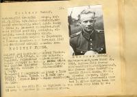 Label and photo of Rudolf Kastner, member of Gestapo
