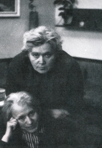 Marie Metzlová and Alena Popperová, about 1980 