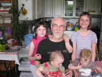 With his grandchildren