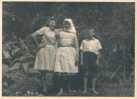 Sister Libuše, mother, little Rudolf
