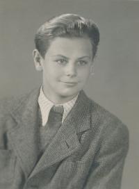 Rudolf Skaunic during his high school studies (1948-49)