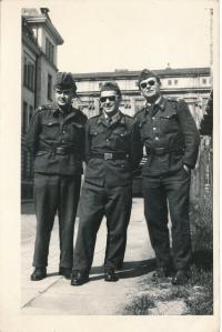 Rudolf Skaunic during military service in moravian town Opava (1961, on the right)