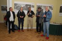 Social event in the renovated rooms of the castle in Kostelec nad Orlicí, F. Kinský right, David Vavra and Radovan Lipus left