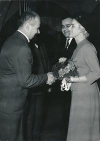 Svatba Evy a Pavla Boškých (1964): Ivan Vyskočil, Pavel Bošek, Eva Bošková