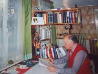 Karel Floss in his study room